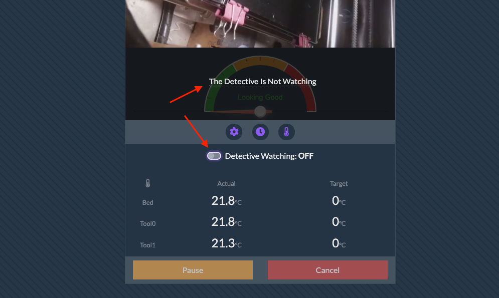 How to disable watching