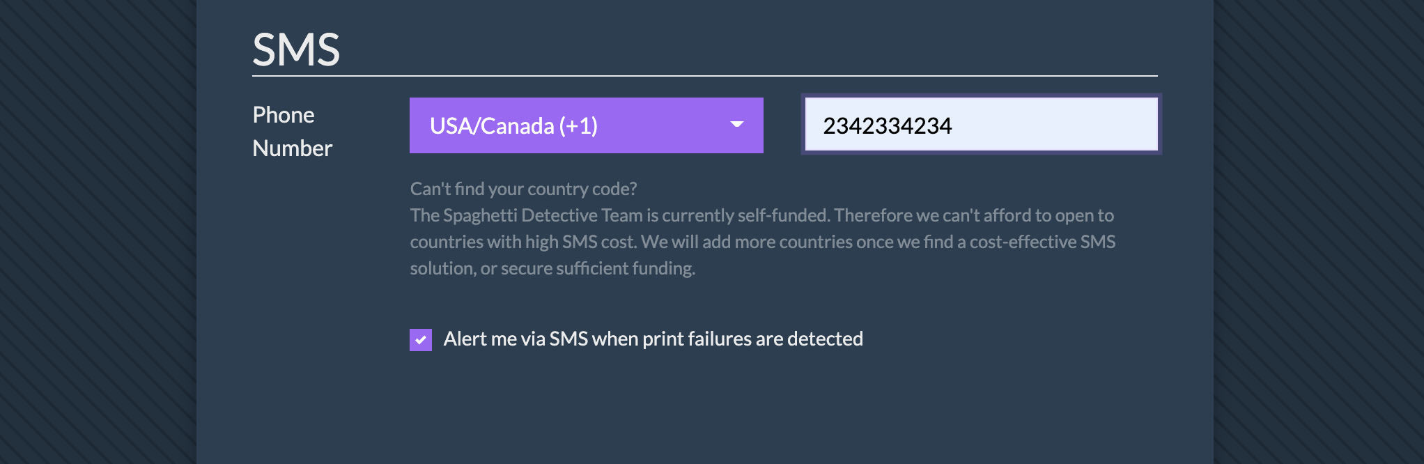 Add Phone Number