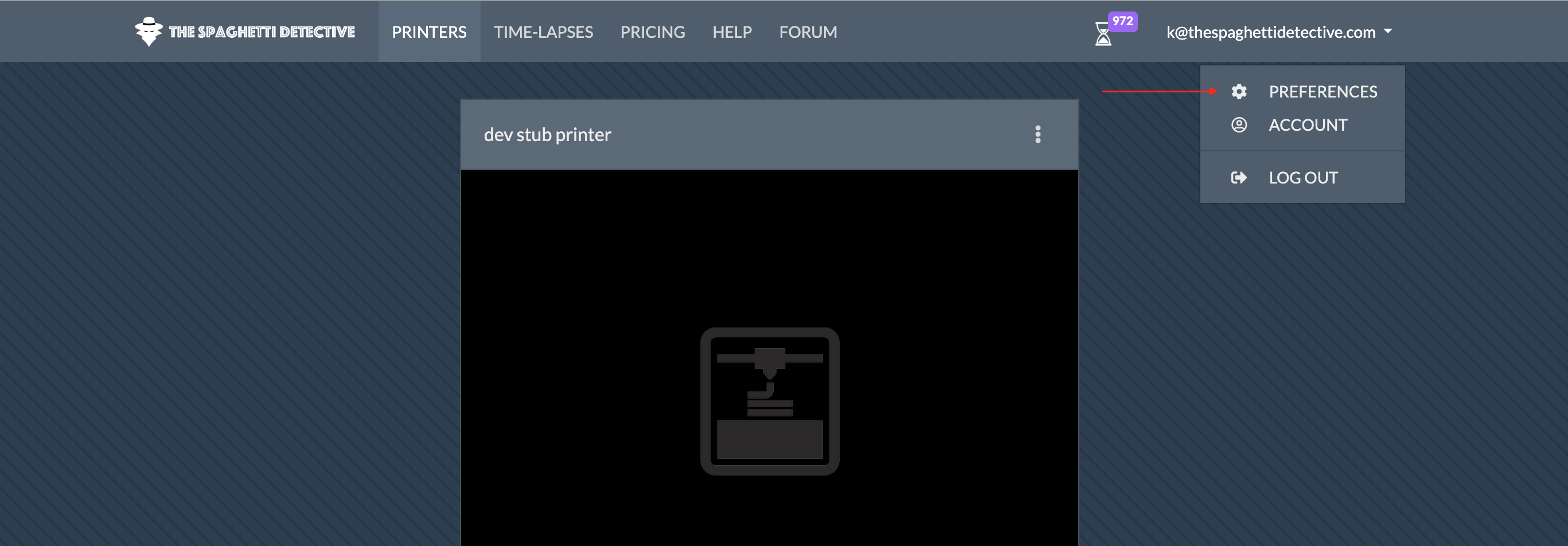 User preference
