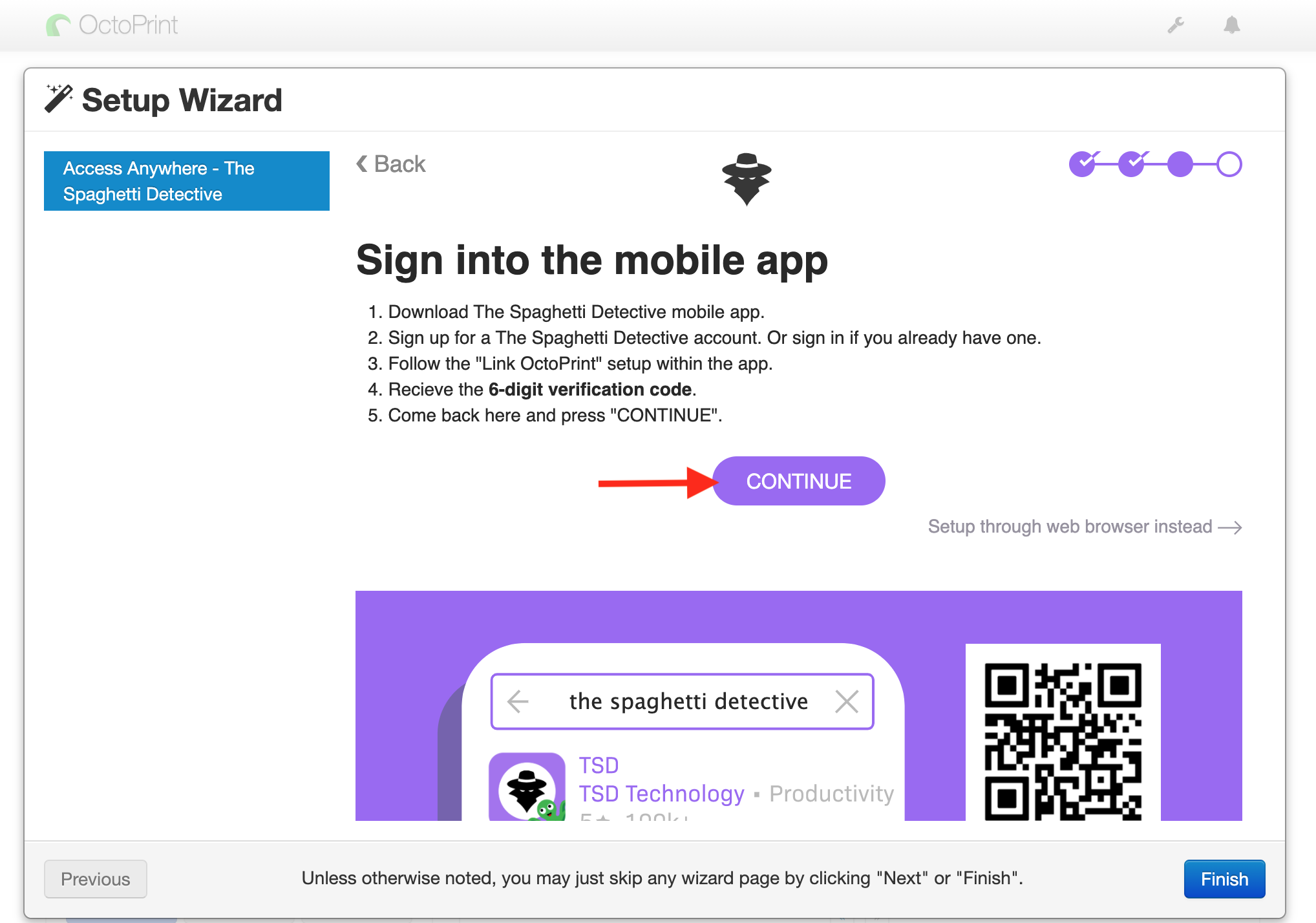 TSD Wizard Page